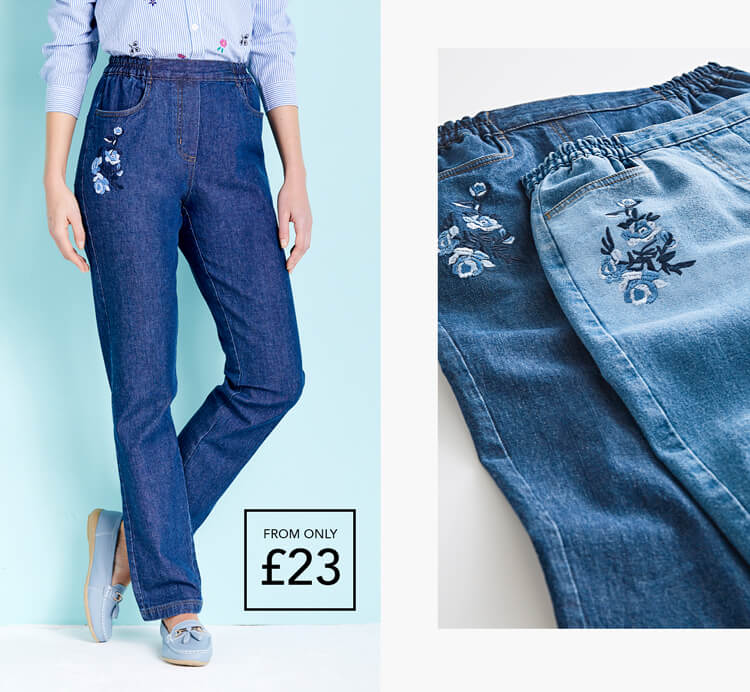 Ladies Pull On Jeans